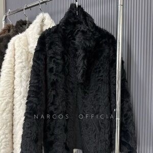 Black Faux Fur Jacket unisex